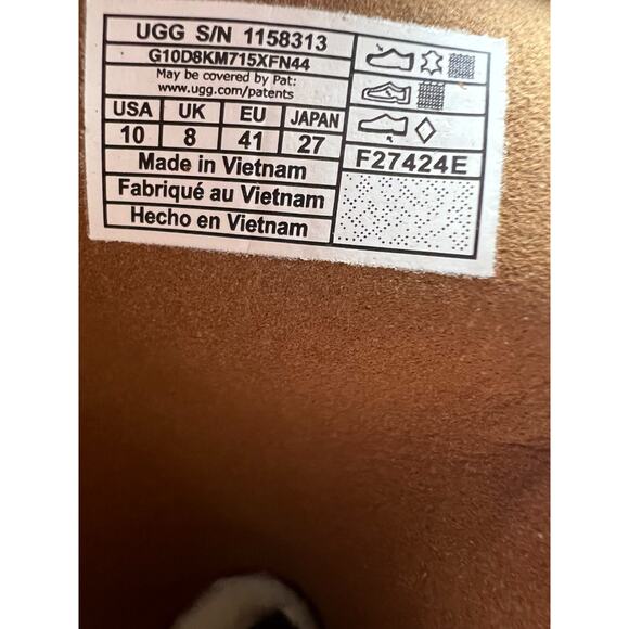 UGG Classic Twin Seam New Heights Boot Chestnut 1158313 Women's Size 10 - Picture 12 of 16